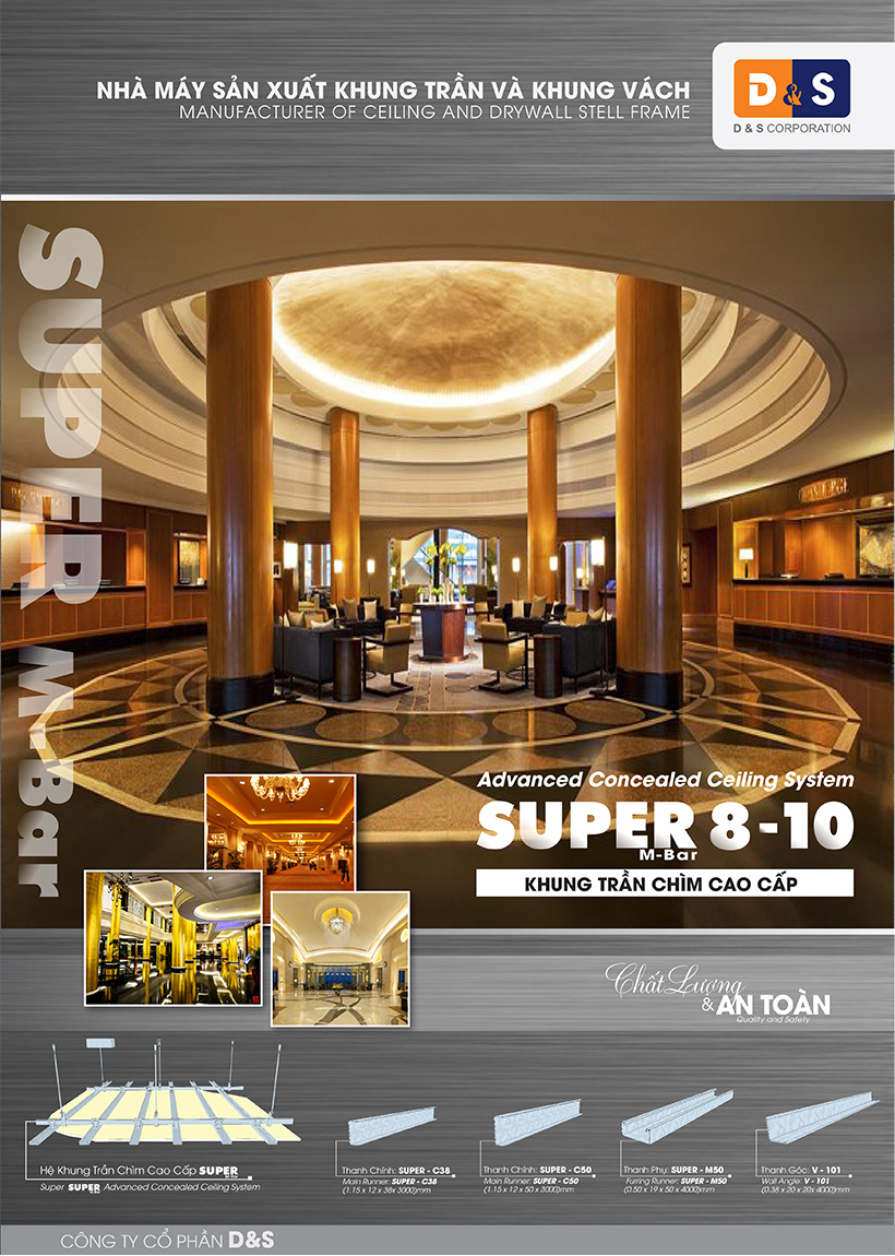 Khung Trần Chìm Cao Cấp Super10